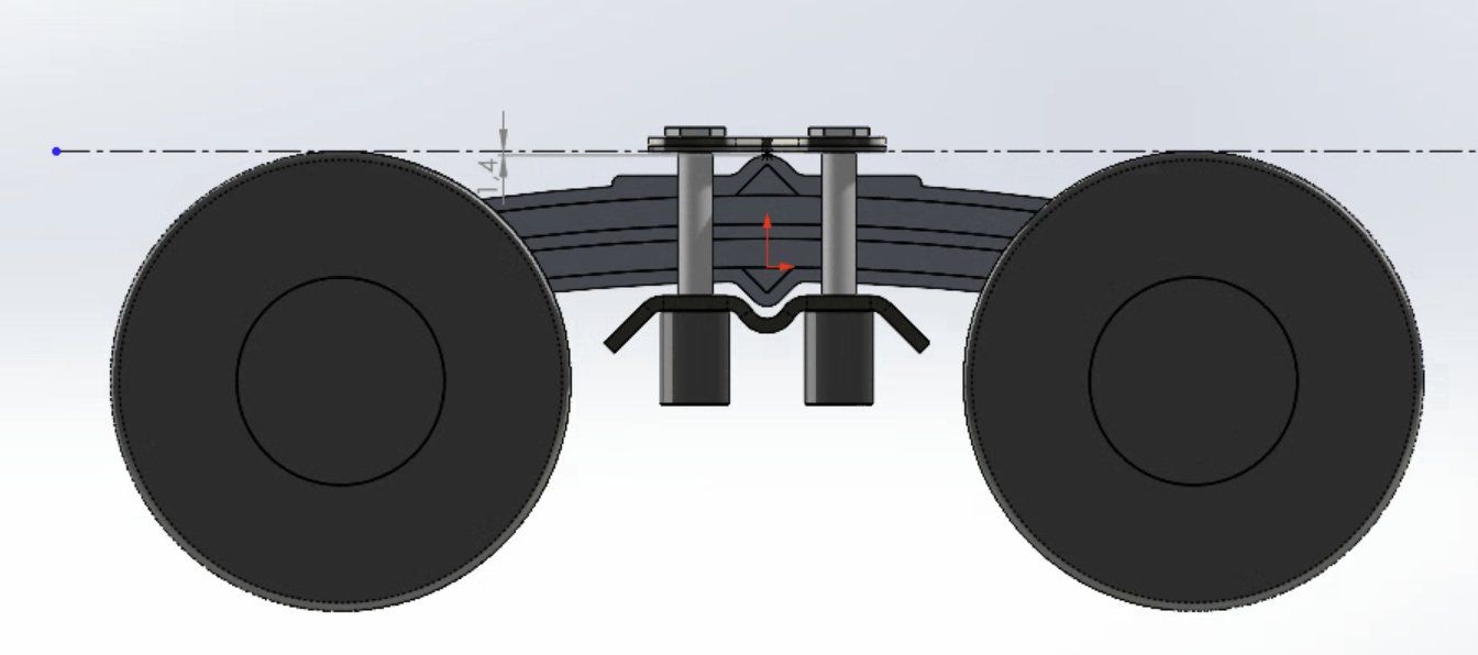 Diseño CAD 3D juego de ruedas con oruga
